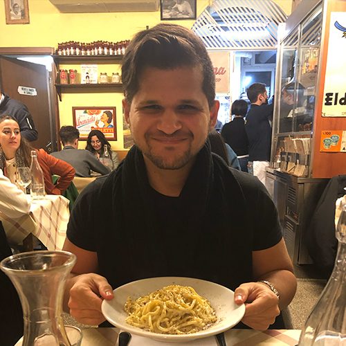 Cacio e Pepe en Trattoria de Enzo